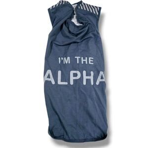Boots & Barkley dog blue I'm the ALPHA dog shirt - xl